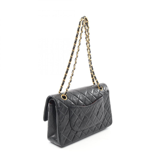 Chanel Lambskin Matelasse W Flap Shoulder Bag