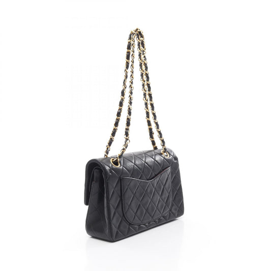 Chanel Lambskin Matelasse W Flap Shoulder Bag
