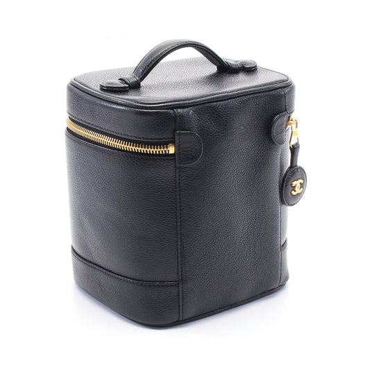 Chanel Coco Mark Leather Handbag Black A01998