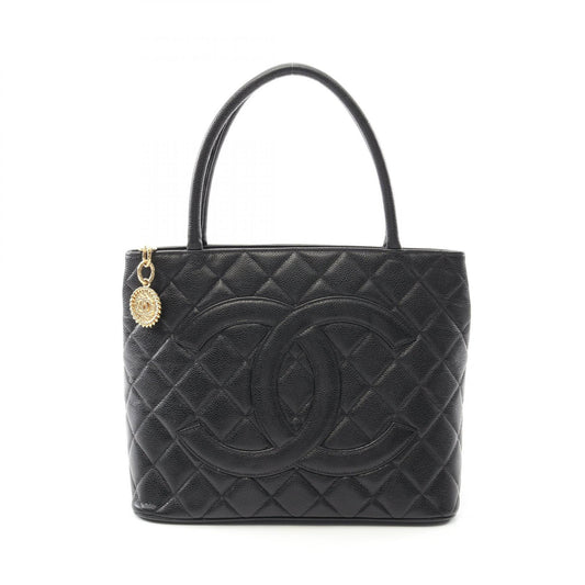 Chanel Caviar Skin Tote Bag Black A01804