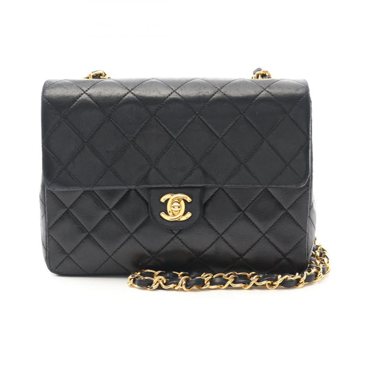 Chanel Lambskin Matelasse Shoulder Bag Black