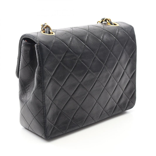 Chanel Lambskin Matelasse Shoulder Bag Black