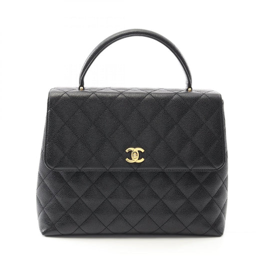 Chanel Caviar Skin Matelasse Handbag Black