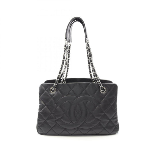 Chanel Caviar Skin Tote Bag Black A66871