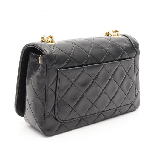Chanel Lambskin Matelasse Shoulder Bag Black