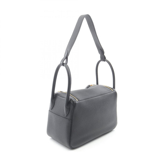 Hermes Lindy 26 Leather Shoulder Bag Black