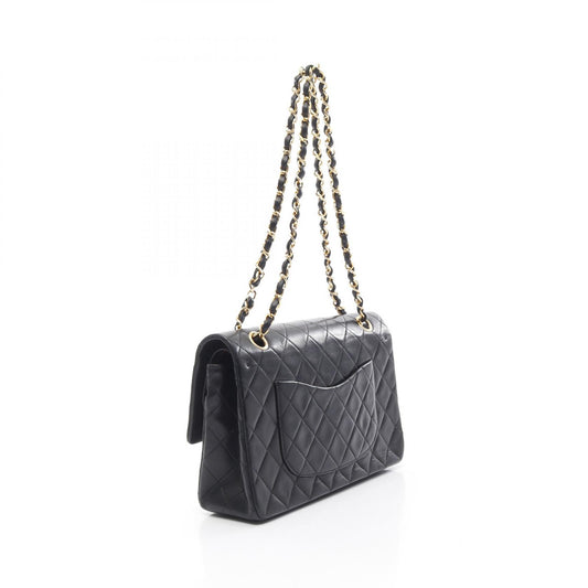 Chanel Lambskin Matelasse W Flap Shoulder Bag