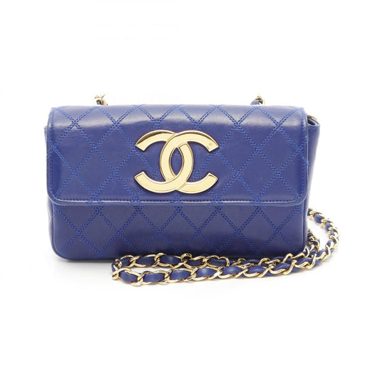 Chanel Matelasse Lambskin Shoulder Bag Blue