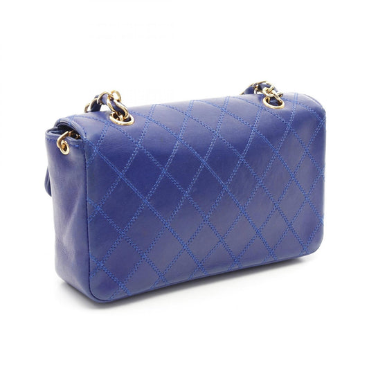 Chanel Matelasse Lambskin Shoulder Bag Blue