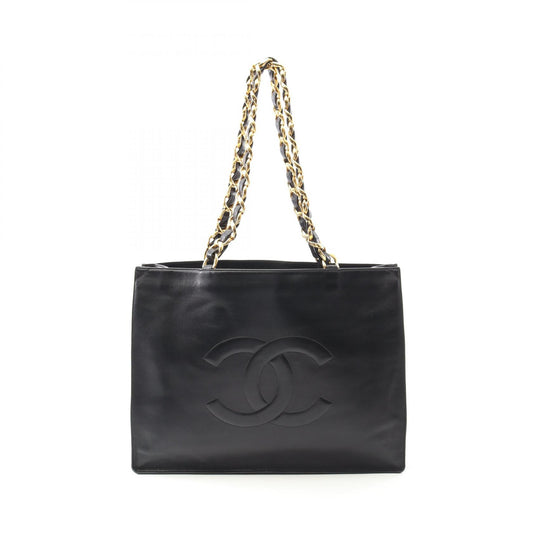 Chanel Leather Tote Bag Black