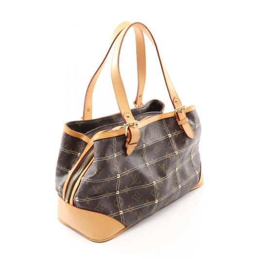 Louis Vuitton Rivet Handbag Monogram Brown M40140