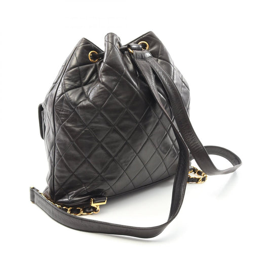 Chanel Matelasse Lambskin Backpack Black