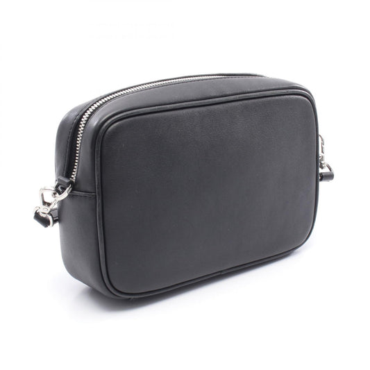 MCM Leather Robot Shoulder Bag Black