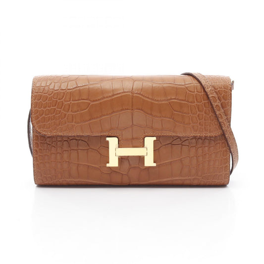 Hermes Constance Long To Go Gold Shoulder Bag