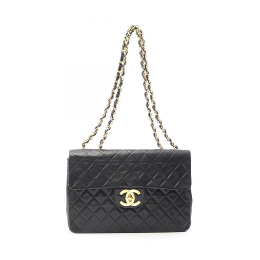 Chanel Lambskin Shoulder Bag Black A01094
