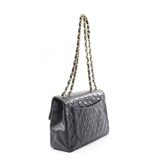 Chanel Lambskin Shoulder Bag Black A01094