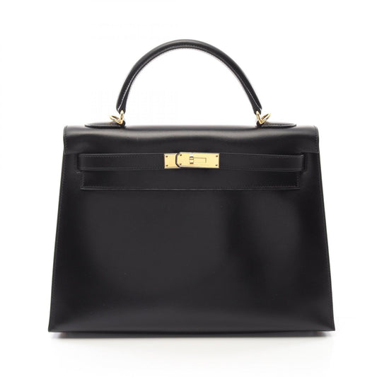 Hermes Kelly 32 Handbag Black Leather