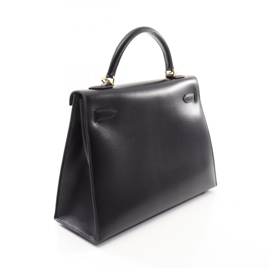 Hermes Kelly 32 Handbag Black Leather