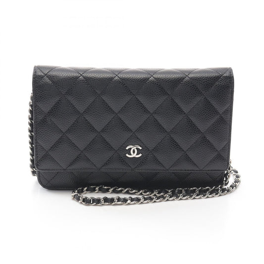 Chanel Matelasse Leather Shoulder Bag Black