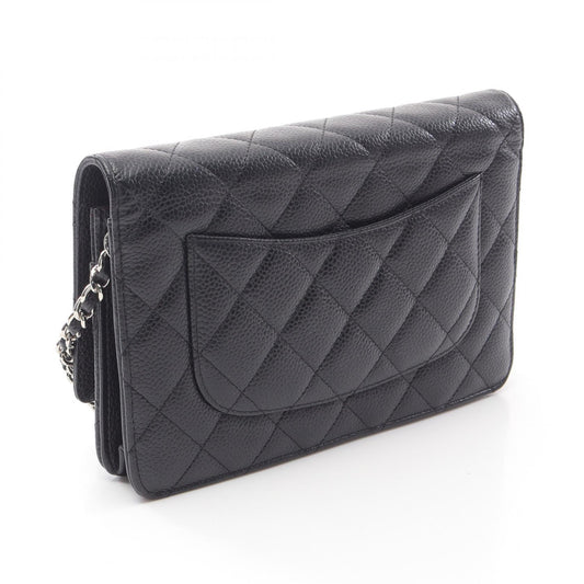 Chanel Matelasse Leather Shoulder Bag Black