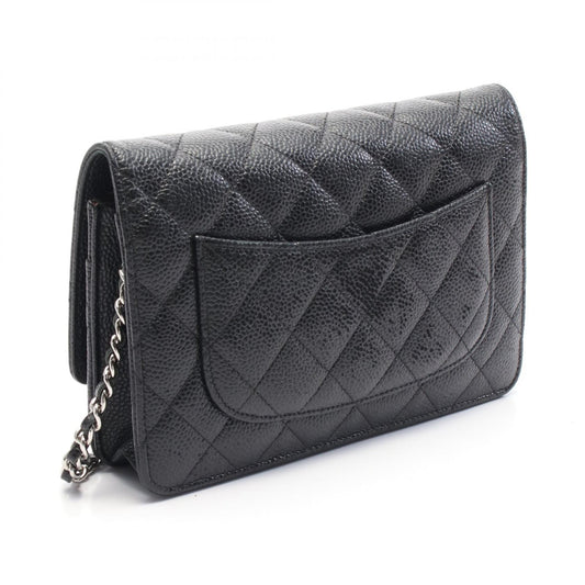 Chanel Matelasse Leather Shoulder Bag Black