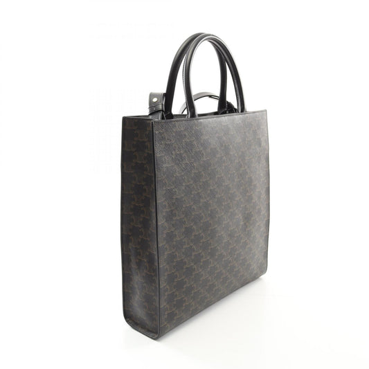 Celine Medium Vertical Cabas Triomphe Tote Bag PVC Canvas Leather