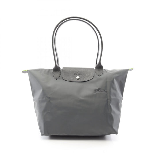 Longchamp Le Pliage Green L Nylon Leather Shoulder Bag