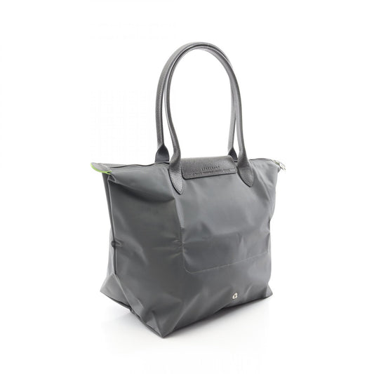 Longchamp Le Pliage Green L Nylon Leather Shoulder Bag