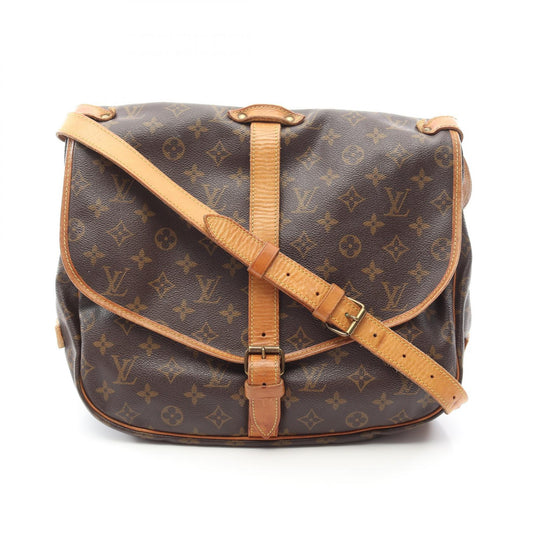 Louis Vuitton Saumur 35 Shoulder Bag Monogram Brown
