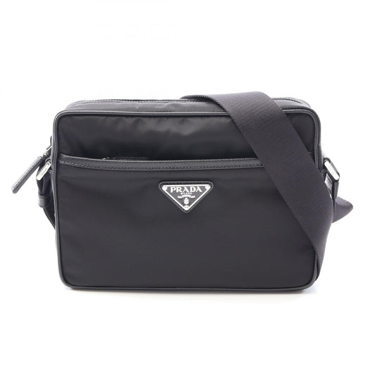 Prada Nylon Saffiano Leather Shoulder Bag