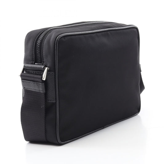 Prada Nylon Saffiano Leather Shoulder Bag