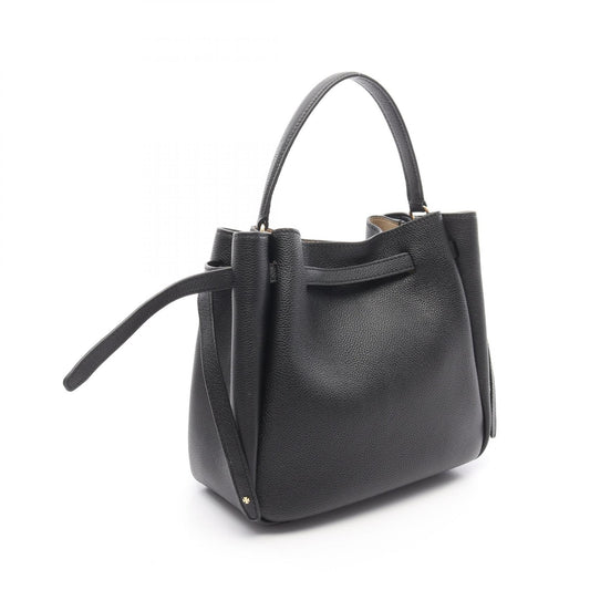 Tory Burch Romy Pebbled Bucket Bag Leather