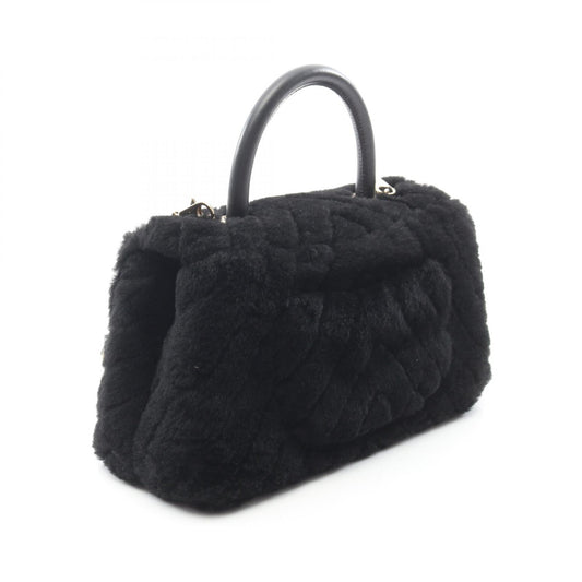 Chanel Coco Handle Flap Chevron V Stitch Handbag