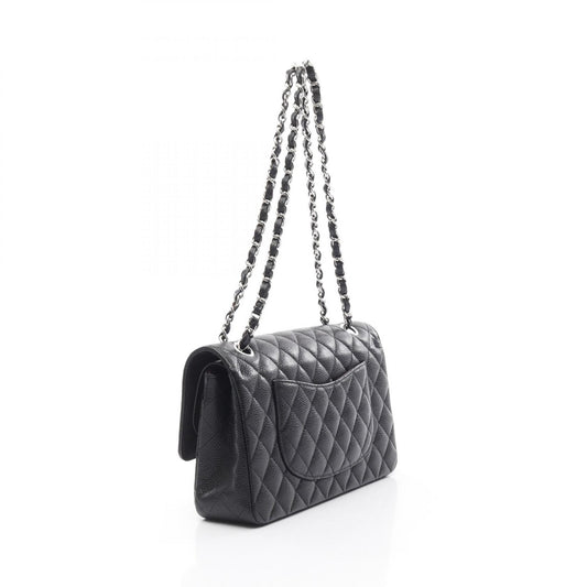 Chanel Matelasse W Flap Shoulder Bag Leather