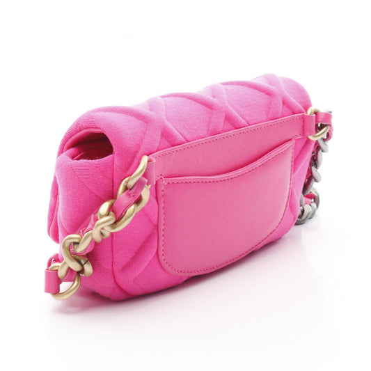 Chanel CHANEL19 Waist Bag Fabric Leather