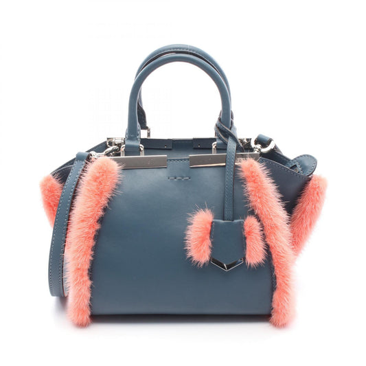 Fendi Mini 3Jours Leather Fur Handbag 8BH333
