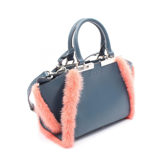 Fendi Mini 3Jours Leather Fur Handbag 8BH333