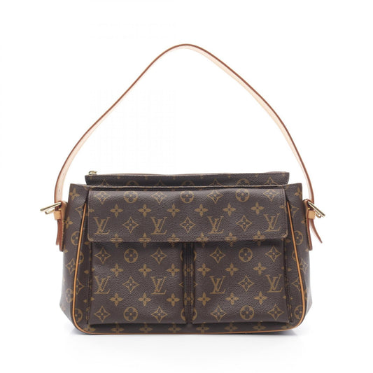 Louis Vuitton Vivacite GM Shoulder Bag Brown M51163