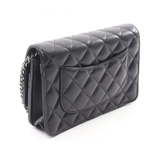 Chanel Matelasse Lambskin Shoulder Bag Black