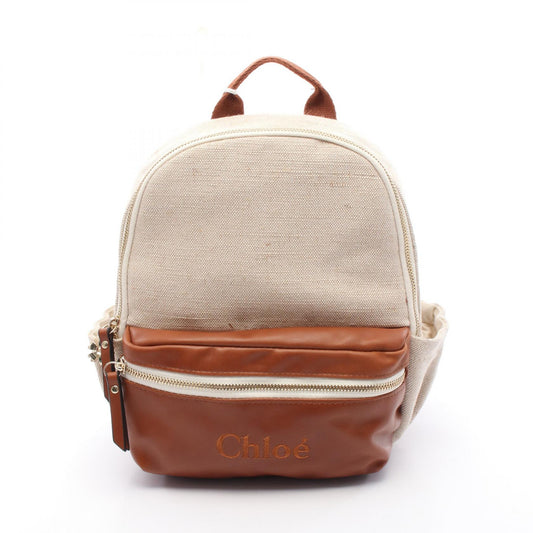 Chloe Canvas Leather Backpack C10317