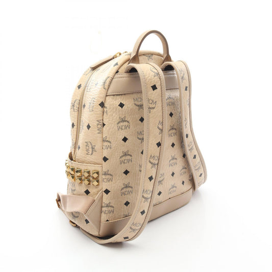 MCM Stark Visetos Backpack PVC Coated Canvas Leather
