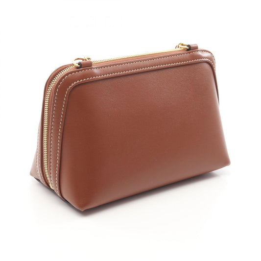 Celine Leather Clutch Triomphe Shoulder Bag