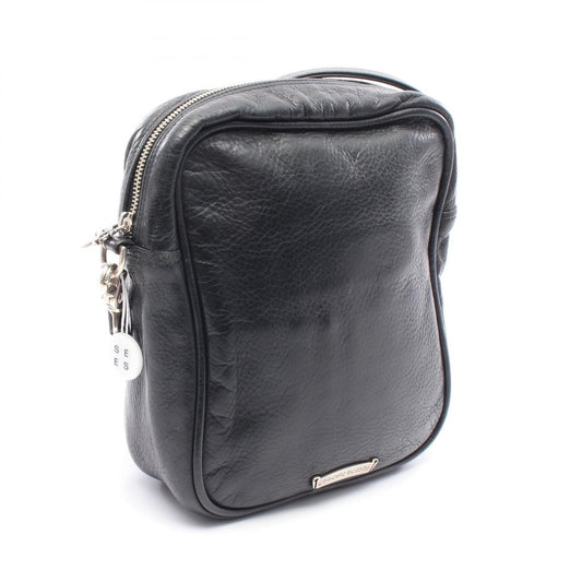 CHROME HEARTS TAKA Leather Shoulder Bag Black