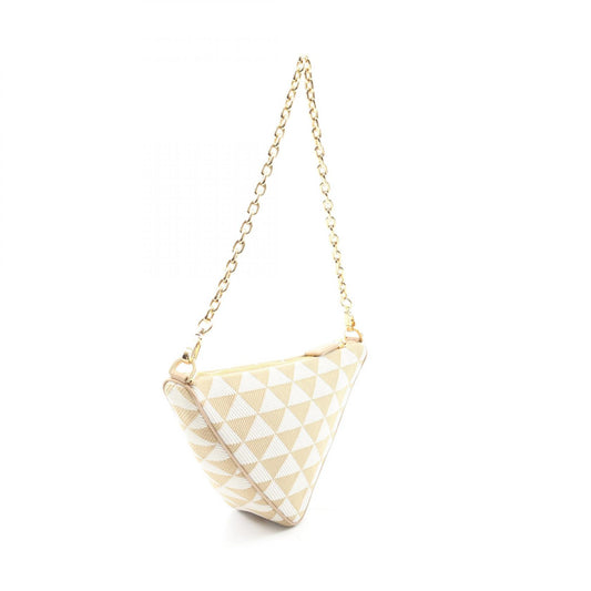 Prada Canvas Triangle Shoulder Bag