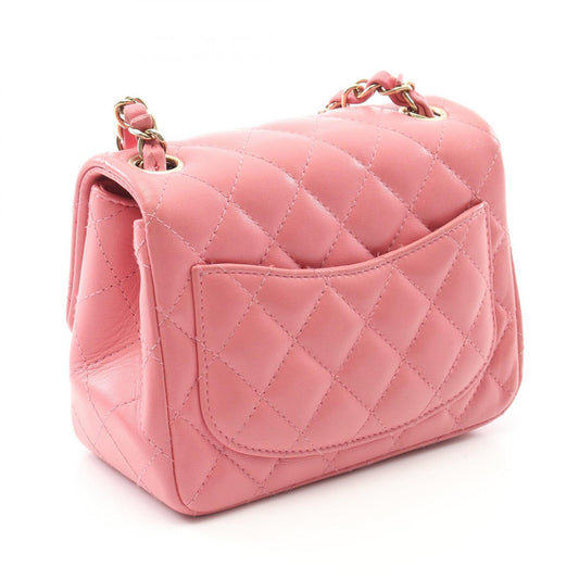 Chanel Mini Matelasse Lambskin Shoulder Bag Pink