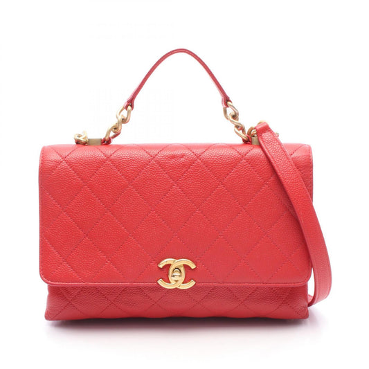 Chanel Caviar Skin Matelasse Top Handle Bag