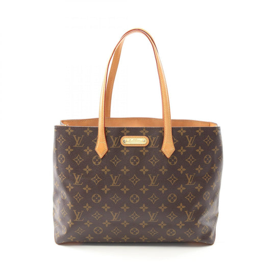 Louis Vuitton Wilshire MM Tote Bag Monogram Brown