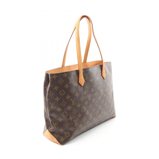 Louis Vuitton Wilshire MM Tote Bag Monogram Brown