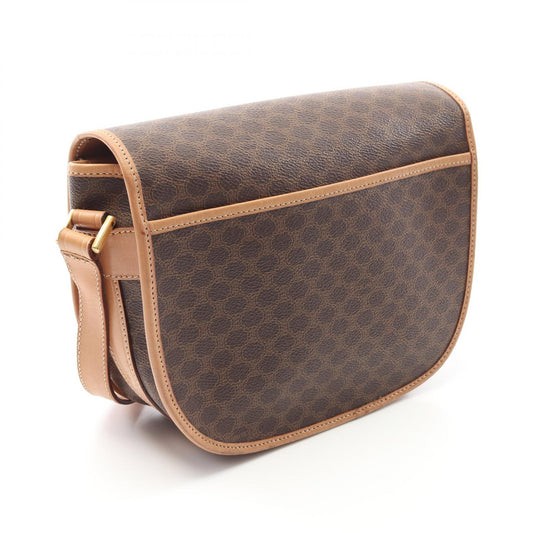 Celine Macadam PVC Coated Canvas Leather Shoulder Bag