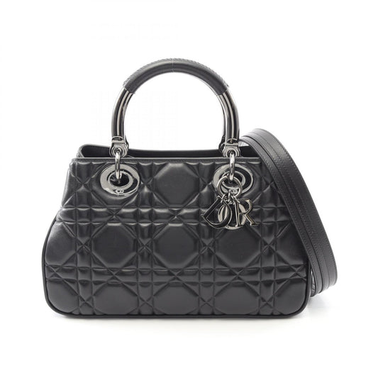 Dior Lady 95.22 Cannage Leather Handbag Black